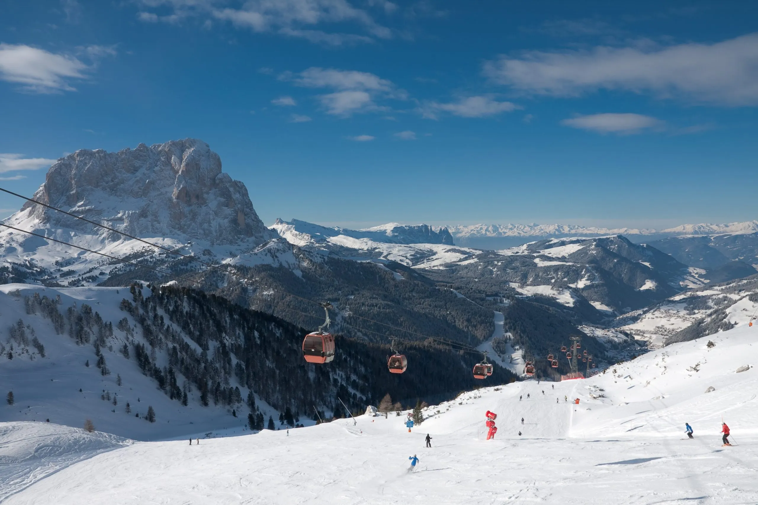 Val Gardena ski slopes.